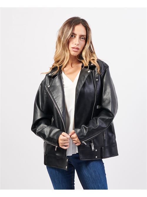 Karl Lagerfeld leather jacket with side zip KARL LAGERFELD | 245J1405J101